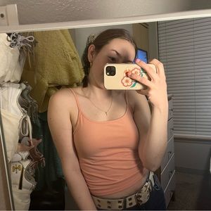 American Eagle Pink Crop Top